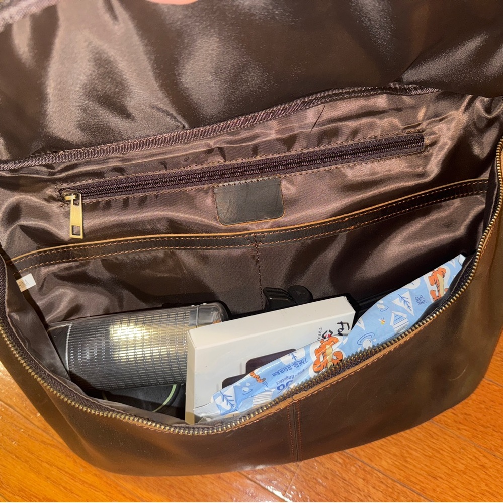 Brown Leather Sling Bag - Picture 5 of 10